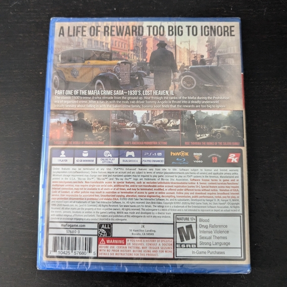 Mafia PS4 game definitive edition - Picture 3 of 3